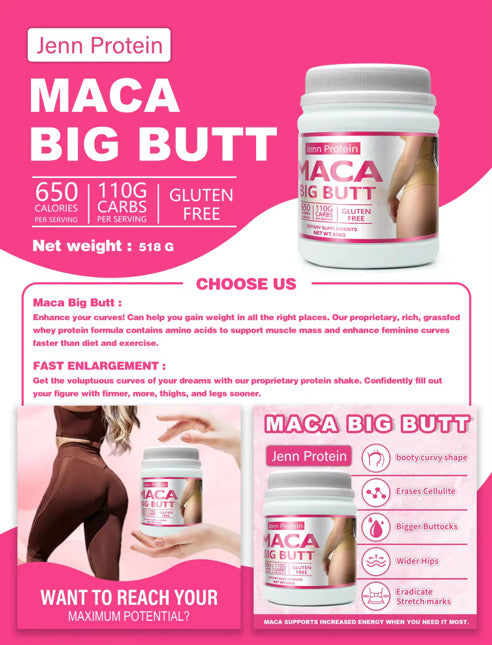 Jenn Protein Maca Big Butt Shake (Powder